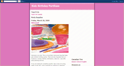 Desktop Screenshot of kidzbirthdaypartiez.blogspot.com