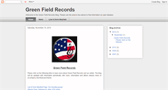 Desktop Screenshot of greenfieldrecords.blogspot.com