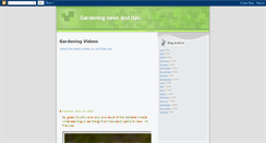 Desktop Screenshot of gardeningnewsandtips.blogspot.com