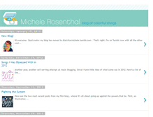 Tablet Screenshot of michelerosenthal.blogspot.com