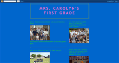 Desktop Screenshot of mrscarolynsfirstgradeclass.blogspot.com