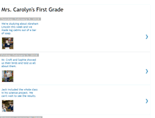 Tablet Screenshot of mrscarolynsfirstgradeclass.blogspot.com