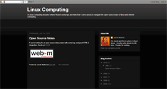 Desktop Screenshot of linuxcomputing.blogspot.com