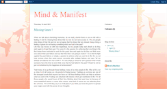 Desktop Screenshot of mindandmanifest.blogspot.com