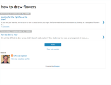 Tablet Screenshot of how-to-draw-your-flowers.blogspot.com