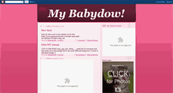 Desktop Screenshot of mybabydow.blogspot.com