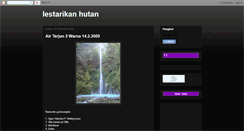 Desktop Screenshot of lestarikanhutan.blogspot.com