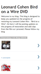 Mobile Screenshot of leonardcohenbirdonawiredvd.blogspot.com
