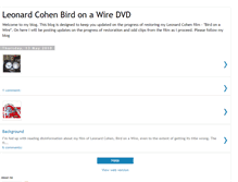 Tablet Screenshot of leonardcohenbirdonawiredvd.blogspot.com