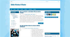 Desktop Screenshot of belkinwirelessnrouter.blogspot.com