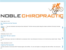 Tablet Screenshot of noblesportschiropractic.blogspot.com