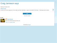 Tablet Screenshot of craigjamiesonsays.blogspot.com