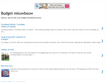 Tablet Screenshot of budgetnieuwbouw.blogspot.com