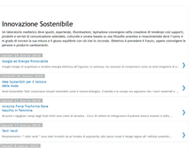 Tablet Screenshot of innovazionesostenibile.blogspot.com