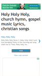 Mobile Screenshot of holyholyholylyrics.blogspot.com