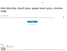 Tablet Screenshot of holyholyholylyrics.blogspot.com