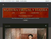 Tablet Screenshot of muestravirtual-y-viajera.blogspot.com