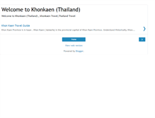 Tablet Screenshot of khonkaen-travel.blogspot.com