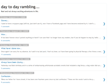 Tablet Screenshot of daytodayramble.blogspot.com