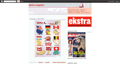 Desktop Screenshot of ekstra-magazin.blogspot.com