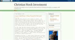 Desktop Screenshot of christianstockinvestment.blogspot.com