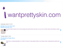 Tablet Screenshot of iwantprettyskin.blogspot.com