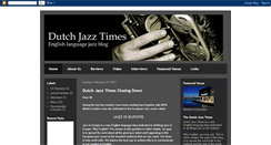 Desktop Screenshot of dutchjazztimes.blogspot.com