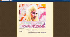 Desktop Screenshot of nickiminajworldcont.blogspot.com