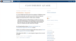 Desktop Screenshot of cloudberryquark.blogspot.com