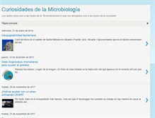 Tablet Screenshot of curiosidadesdelamicrobiologia.blogspot.com