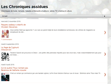 Tablet Screenshot of leschroniquesassidues.blogspot.com