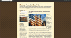 Desktop Screenshot of musingsfrommymindseye.blogspot.com