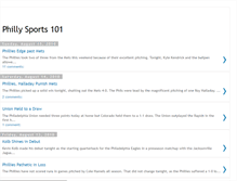 Tablet Screenshot of phillysports101.blogspot.com