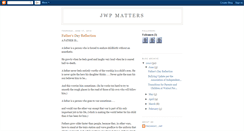 Desktop Screenshot of jwpmatters.blogspot.com