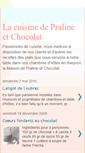 Mobile Screenshot of cuisine-praline-chocolat.blogspot.com