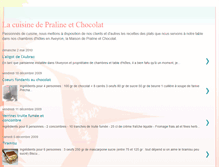 Tablet Screenshot of cuisine-praline-chocolat.blogspot.com