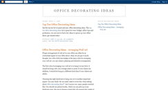 Desktop Screenshot of officedecoratingideas.blogspot.com
