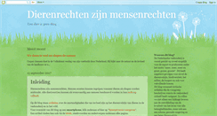 Desktop Screenshot of dierenrechten.blogspot.com