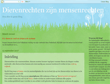 Tablet Screenshot of dierenrechten.blogspot.com