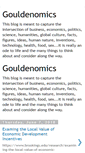 Mobile Screenshot of gouldenomics.blogspot.com