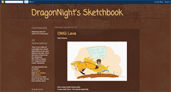Desktop Screenshot of dragonnightsketchbook.blogspot.com