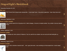 Tablet Screenshot of dragonnightsketchbook.blogspot.com