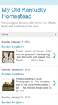 Mobile Screenshot of myoldkentuckyhomestead.blogspot.com