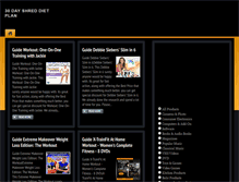 Tablet Screenshot of 30dayshreddietplan.blogspot.com