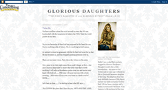 Desktop Screenshot of gloriousdaughters.blogspot.com