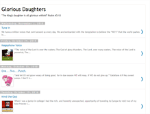 Tablet Screenshot of gloriousdaughters.blogspot.com