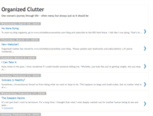 Tablet Screenshot of organized-clutter.blogspot.com