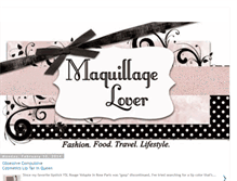 Tablet Screenshot of maquillagelover.blogspot.com