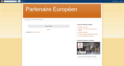 Desktop Screenshot of partenaireeuropeen.blogspot.com