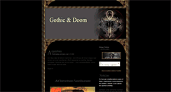 Desktop Screenshot of gothicdoom.blogspot.com